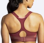 نیم تنه ورزشی بروکس Brooks Dare Racerback run bra عنابی - تصویر 3