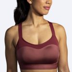 نیم تنه ورزشی بروکس Brooks Dare Racerback run bra عنابی - تصویر 2
