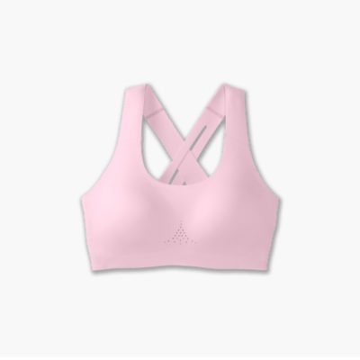 نیم تنه ورزشی بروکس Brooks Dare Crossback run bra 2 صورتی