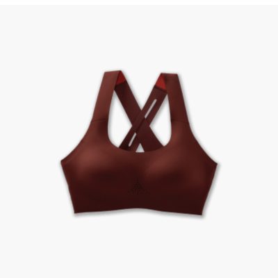 نیم تنه ورزشی بروکس Brooks Dare Crossback run bra 2 قهوه ای