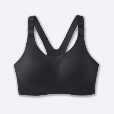 ‎نیم تنه ورزشی بروکس Brooks Dare Racerback run bra 2 ذغالی