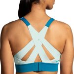 نیمتنه ورزشی بروکس Brooks Interlace run bra یخی - تصویر 3