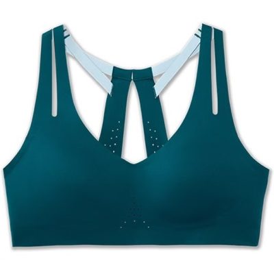 ‎نیمتنه ورزشی بروکس Brooks Dare Strappy Run Bra سبز اقیانوسی