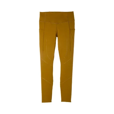 لگ ورزشی زنانه بروکس مدل Brooks Women's Method 7/8 tight| زیتونی