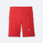 شورت تایت ورزشی زنانه بروکس Brooks Method 8″ Short Tight قرمز