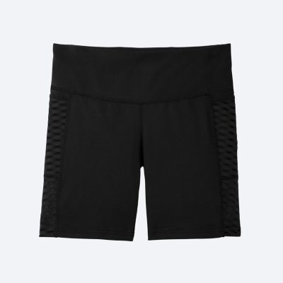 شورت تایت ورزشی زنانه بروکس Brooks Greenlight 7″ Short Tight مشکی