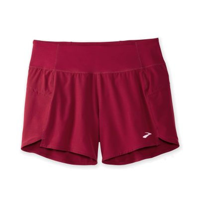 ‎شورت ورزشی زنانه بروکس Brooks Chaser 5″ Short زرشکی