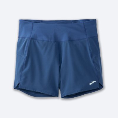 ‎شورت ورزشی زنانه بروکس Brooks Chaser 5″ Short آبی طوسی