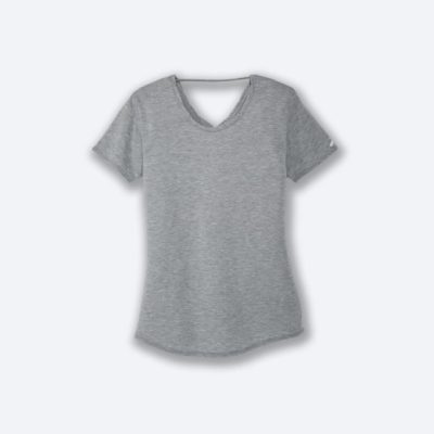 تیشرت ورزشی زنانه بروکس مدل Brooks Women's Distance Short Sleeve|طوسی