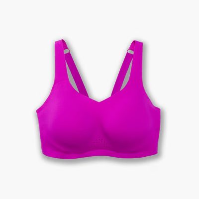نیمتنه ورزشی بروکس مدل brooks run bra underwire ارغوانی