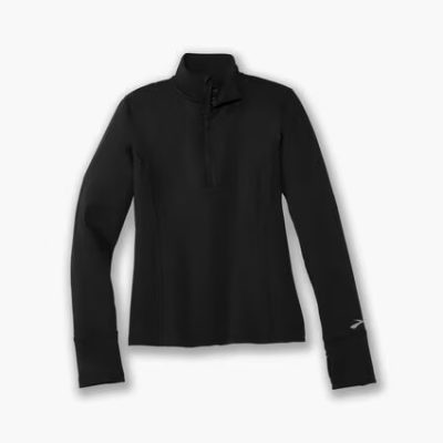 نیم زیپ ورزشی زنانه بروکس Brooks Dash ½ Zip مشکی
