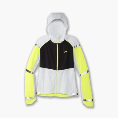 بادگیر ورزشی زنانه بروکس Brooks Carbonite Jacket سفید کربنات