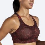 نیم تنه ورزشی بروکس Brooks Dare Racerback run bra 2 مسی کشمشی - تصویر 2