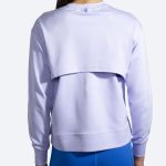 بلوز ورزشی زنانه بروکس Brooks Run Within Sweatshirt ویولت - تصویر 3