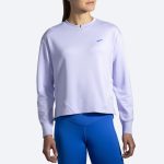 بلوز ورزشی زنانه بروکس Brooks Run Within Sweatshirt ویولت - تصویر 2