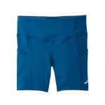 شورت تایت ورزشی زنانه بروکس Brooks Method 5″ Short Tight آبی طوسی