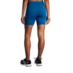 شورت تایت ورزشی زنانه بروکس Brooks Method 5″ Short Tight آبی طوسی - تصویر 3