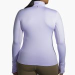 نیم زیپ ورزشی زنانه بروکس Brooks Dash ½ Zip یاسی - تصویر 4