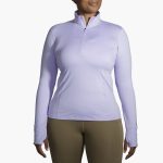 نیم زیپ ورزشی زنانه بروکس Brooks Dash ½ Zip یاسی - تصویر 3