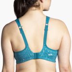 نیمتنه ورزشی بروکس Brooks Convertible bra سبز طرح دار - تصویر 4