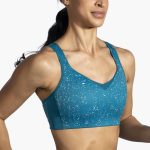 نیمتنه ورزشی بروکس Brooks Convertible bra سبز طرح دار - تصویر 2