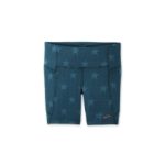 شورت تایت ورزشی زنانه بروکس Brooks Moment 5″ short Tight سورمه ای با طرح ستاره