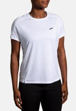 تیشرت ورزشی زنانه بروکس Brooks Distance Short Sleeve 2 سفید - تصویر 2