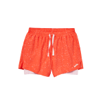 شورت ورزشی زنانه کشاله دار بروکس Brooks Chaser 5″ 2-in-1 Short پرتقالی طرحدار