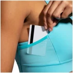 نیمتنه ورزشی بروکس Brooks 3 Pocket Run bra یخی - تصویر 4