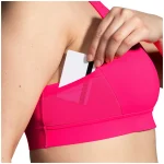 نیمتنه ورزشی بروکس Brooks 3 Pocket Run bra صورتی - تصویر 4