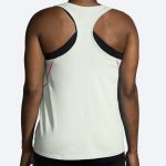 تاپ ورزشی زنانه بروکس Brooks Distance Tank 2.0 کرم طرحدار - تصویر 3