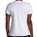 تیشرت ورزشی زنانه بروکس Brooks Distance Short Sleeve 2 سفید - تصویر 3