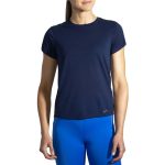تیشرت ورزشی زنانه بروکس Brooks Distance Short Sleeve سورمه ای - تصویر 2