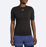 تیشرت ورزشی زنانه بروکس Brooks Women's High Point Short Sleeve مشکی - تصویر 2