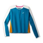 بلوز ورزشی زنانه بروکس Sprint Free Long Sleeve آبی اقیانوسی