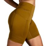 شورت تایت ورزشی زنانه بروکس Brooks Method 8″ Short Tight زیتونی - تصویر 3