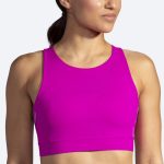 نیمتنه ورزشی بروکس Brooks 3 Pocket Run bra ارغوانی - تصویر 2