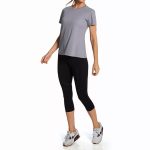 تیشرت ورزشی زنانه بروکس Brooks Podium Short Sleeve طوسی - تصویر 3