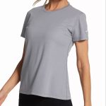تیشرت ورزشی زنانه بروکس Brooks Podium Short Sleeve طوسی - تصویر 2